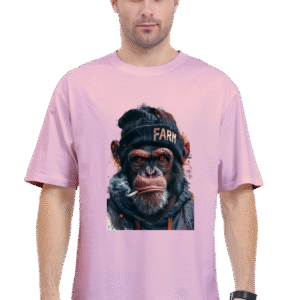 "Street King Chimp – Oversized Graphic Tee"