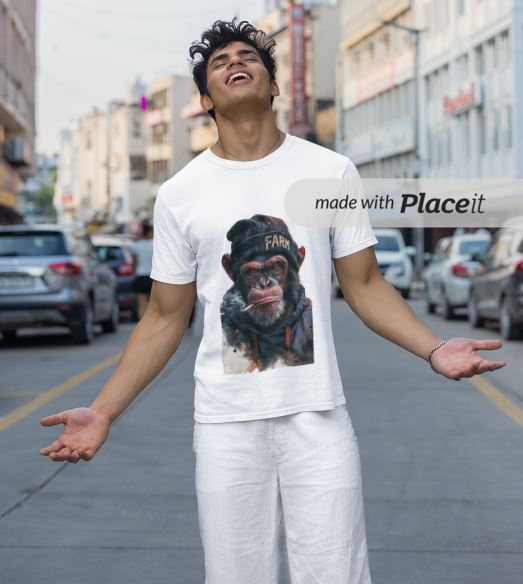 "Street King Chimp – Oversized Graphic Tee" - Image 4